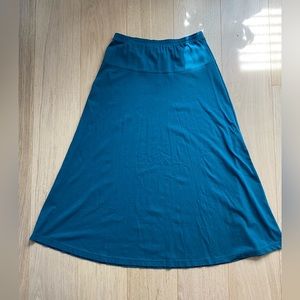 Vintage NWT Peruvian Connection Yoke Skirt in Teal Size XL